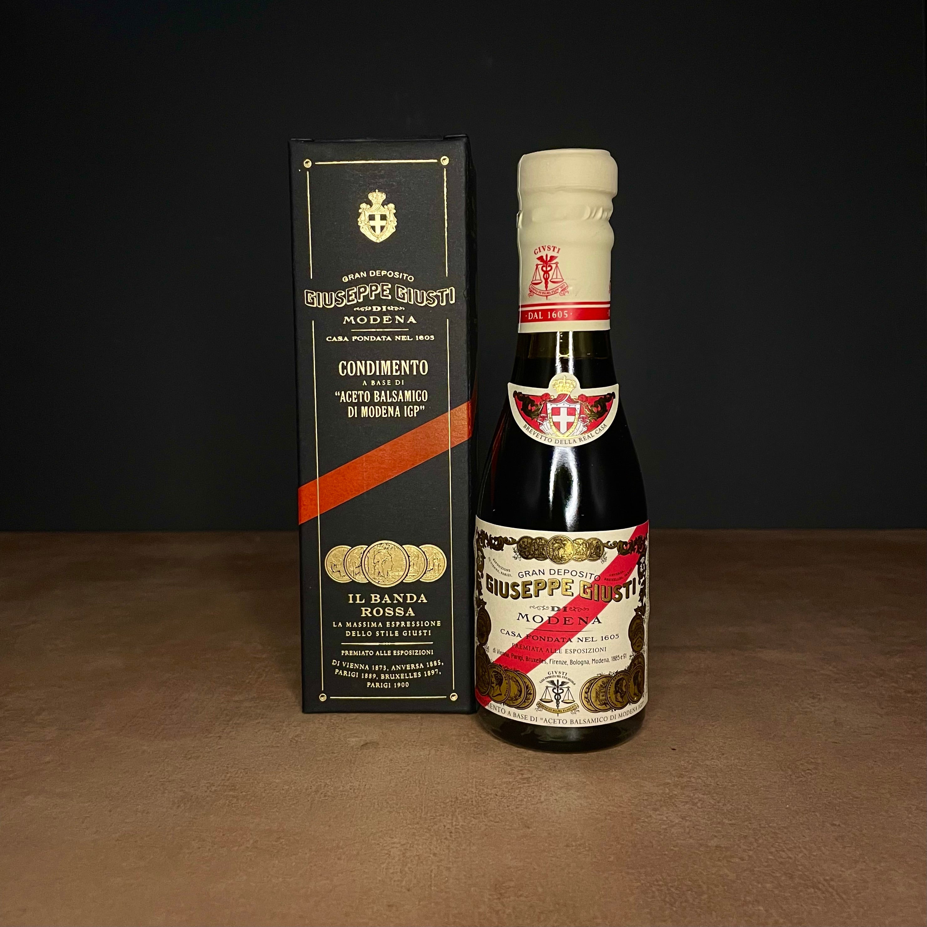 Giuseppe Giusti 5 Gold Medal Balsamic Vinegar Of Modena I.G.P 100ml with Box Olives&Oils(O&O)